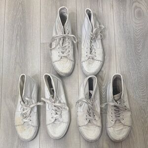 Vans Tapered Sk8-hi White High-Top Sneakers